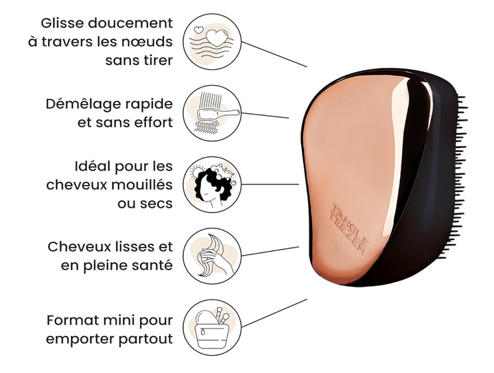 Compact Styler – Brosse Démêlante Brillance & Retouches Express