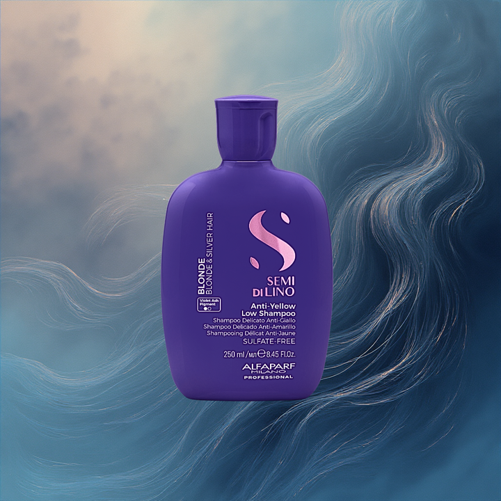 SHAMPOING ANTI-JAUNE – NEUTRALISE LES REFLETS CHAUDS | SQUARE F