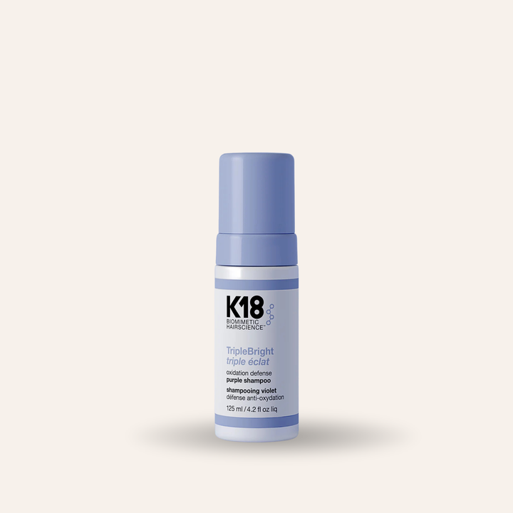 K18 TripleBright  Shampoo | Shampooing Violet Détox Éclat Blond & Cheveux Éclaircis