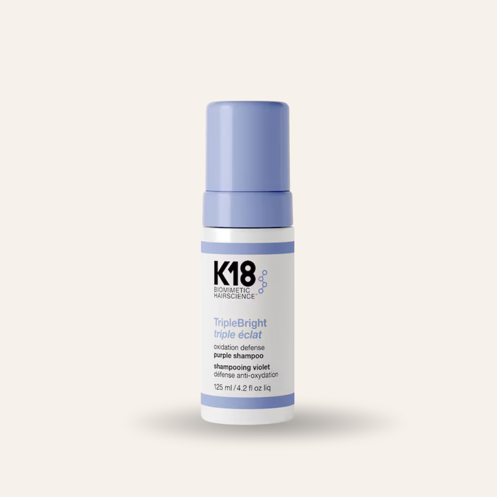 K18 TripleBright  Shampoo | Shampooing Violet Détox Éclat Blond & Cheveux Éclaircis